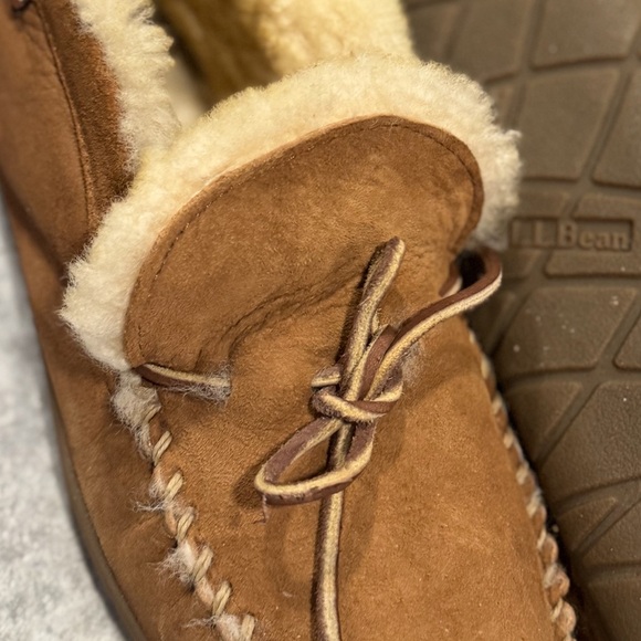 L.L. Bean Wicked Good Moccasins, Rubber Sole, Shearling Lined, Men’s Size 11 - Picture 4 of 9